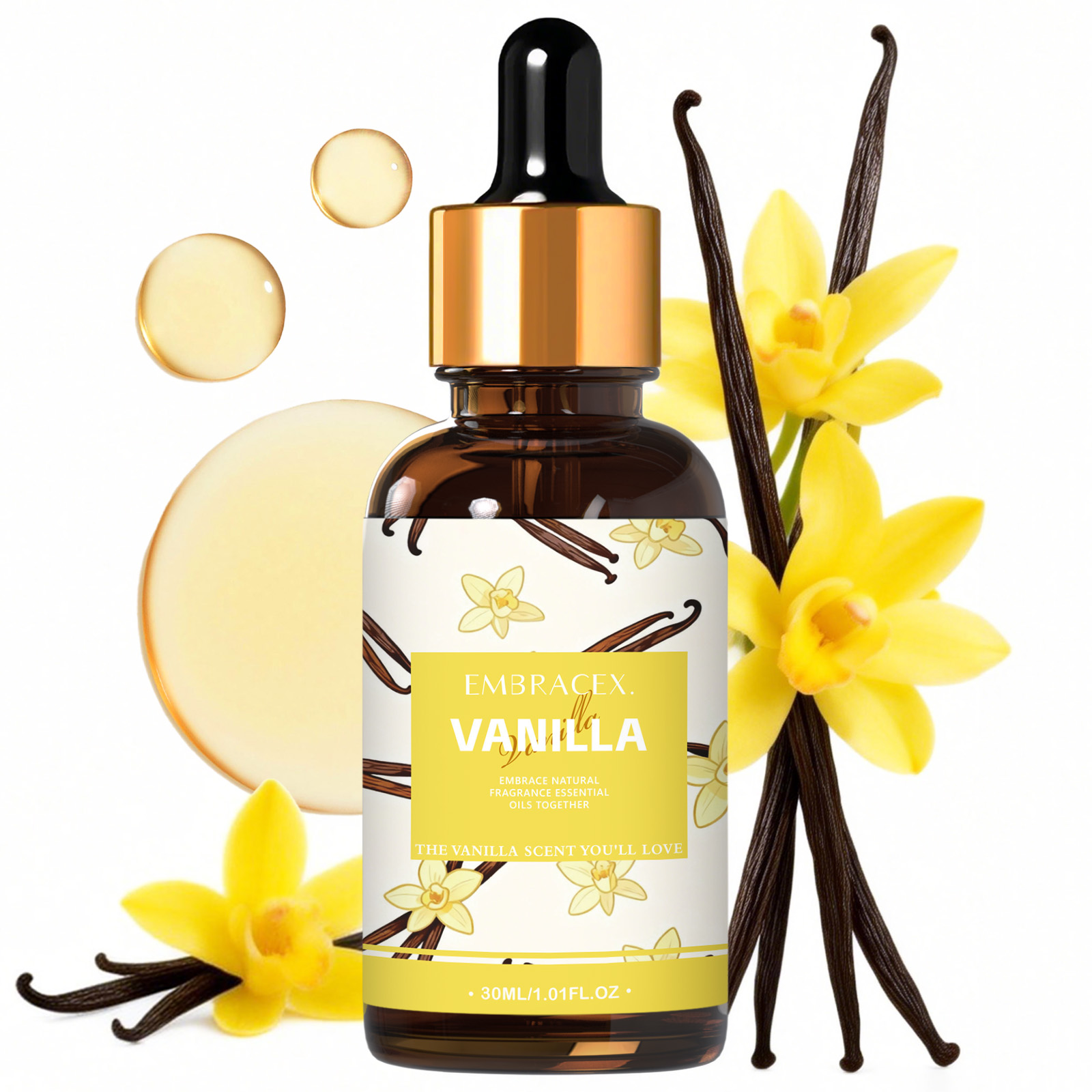 Candle Making Ingredients - 30ml Vanilla Essential Oil For Diffusers