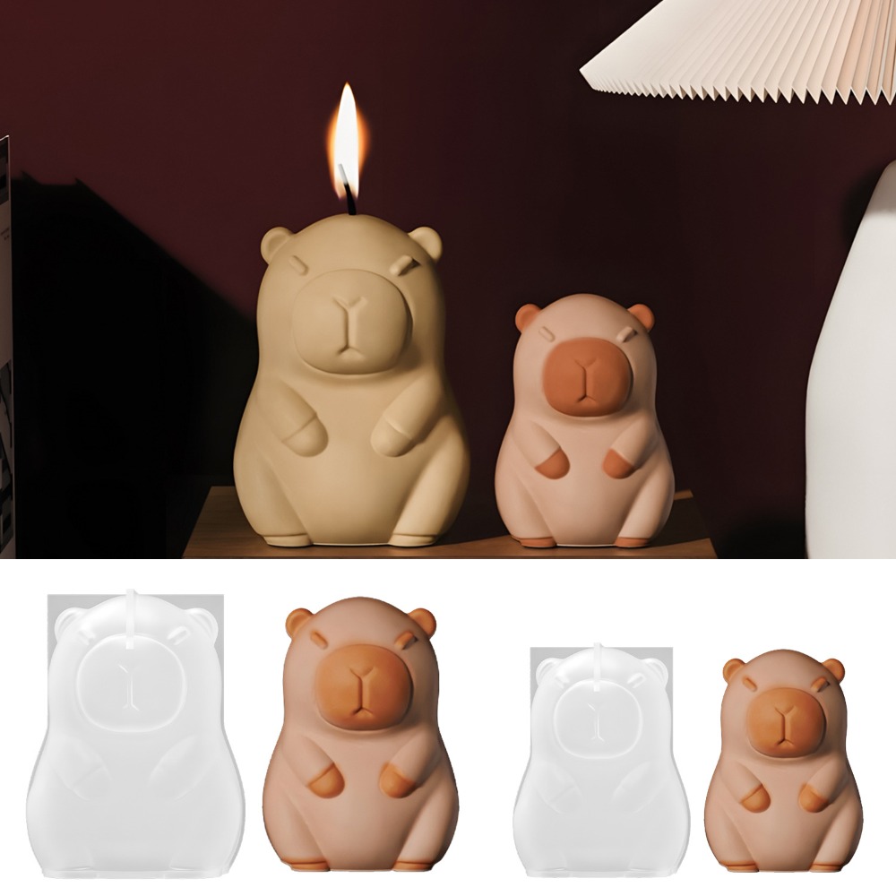 Candle Making Ingredients - Standing Capybara Scent Candle Silicone Mold