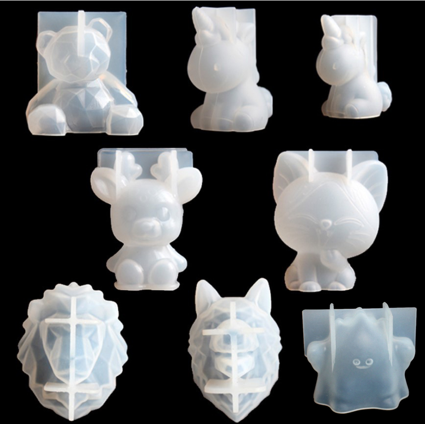 Candle Mold Silicone - Trong Suốt Kỳ Lân Ốp Nhựa
