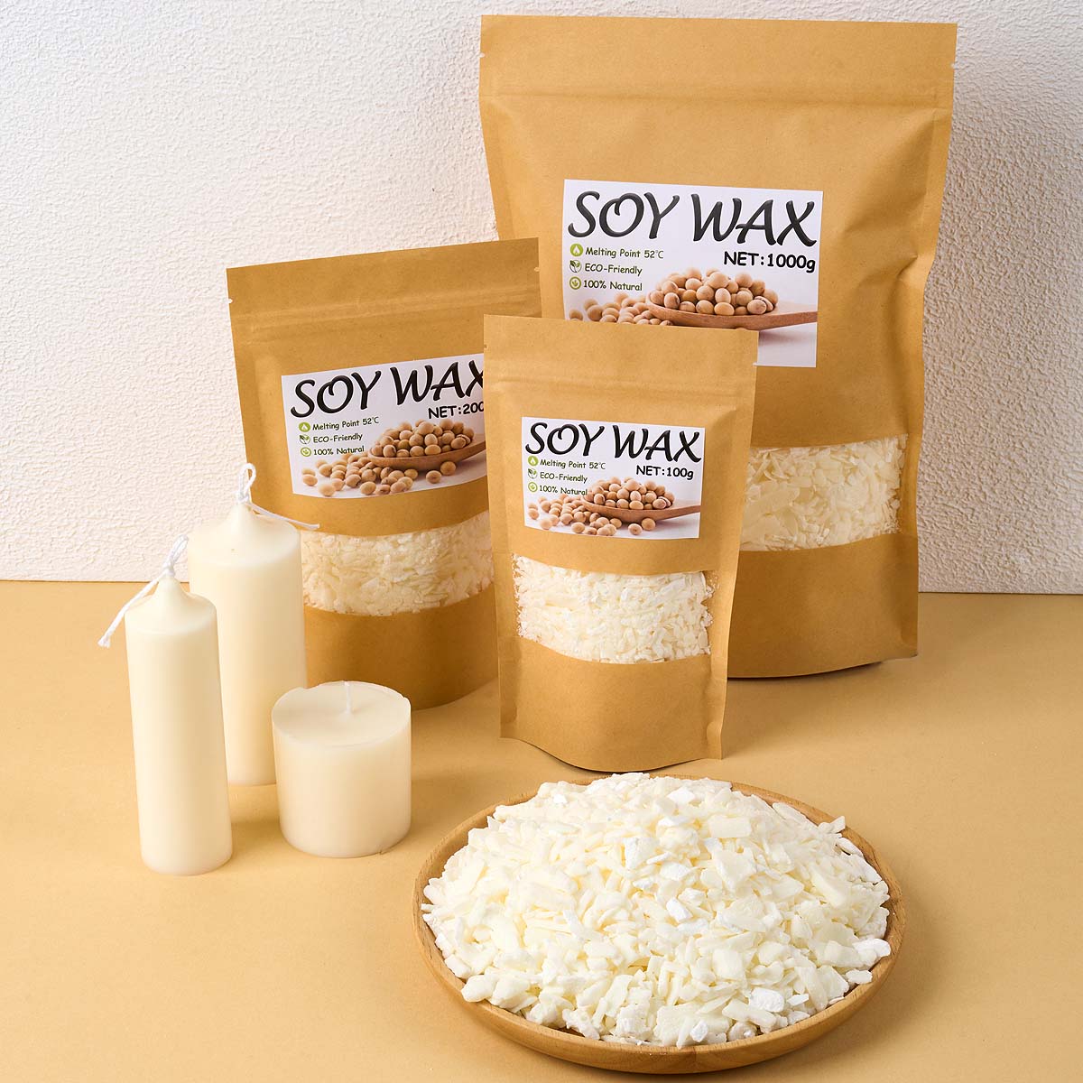 Candle Making With Beeswax - 1 Pounds Pure White Soy Wax