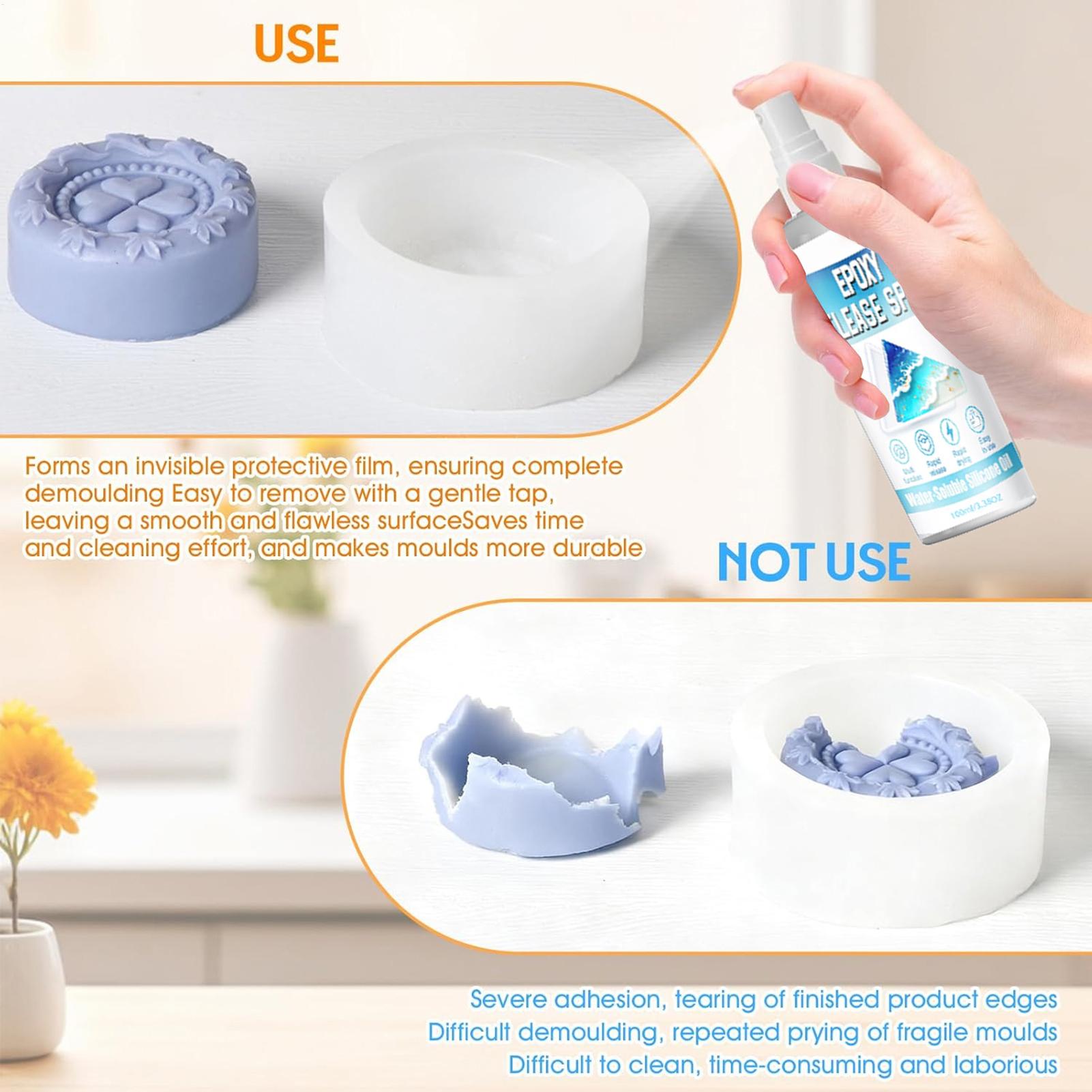 100ml Silicone Release Spray E - đánh giá và giá Candle Mold Silicone