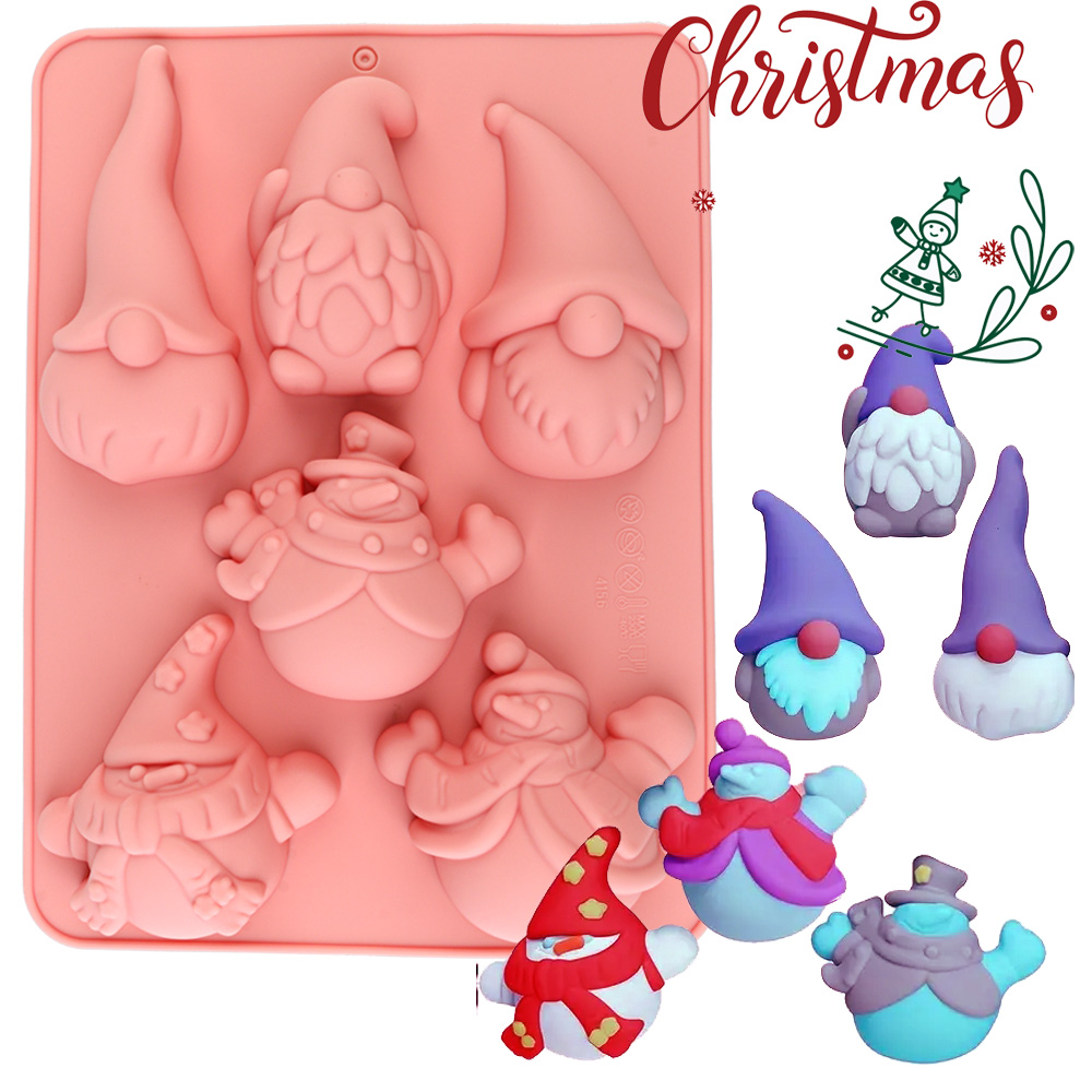 6-Cavity Christmas Gnome Cake  - đánh giá và giá Candle Making Activity
