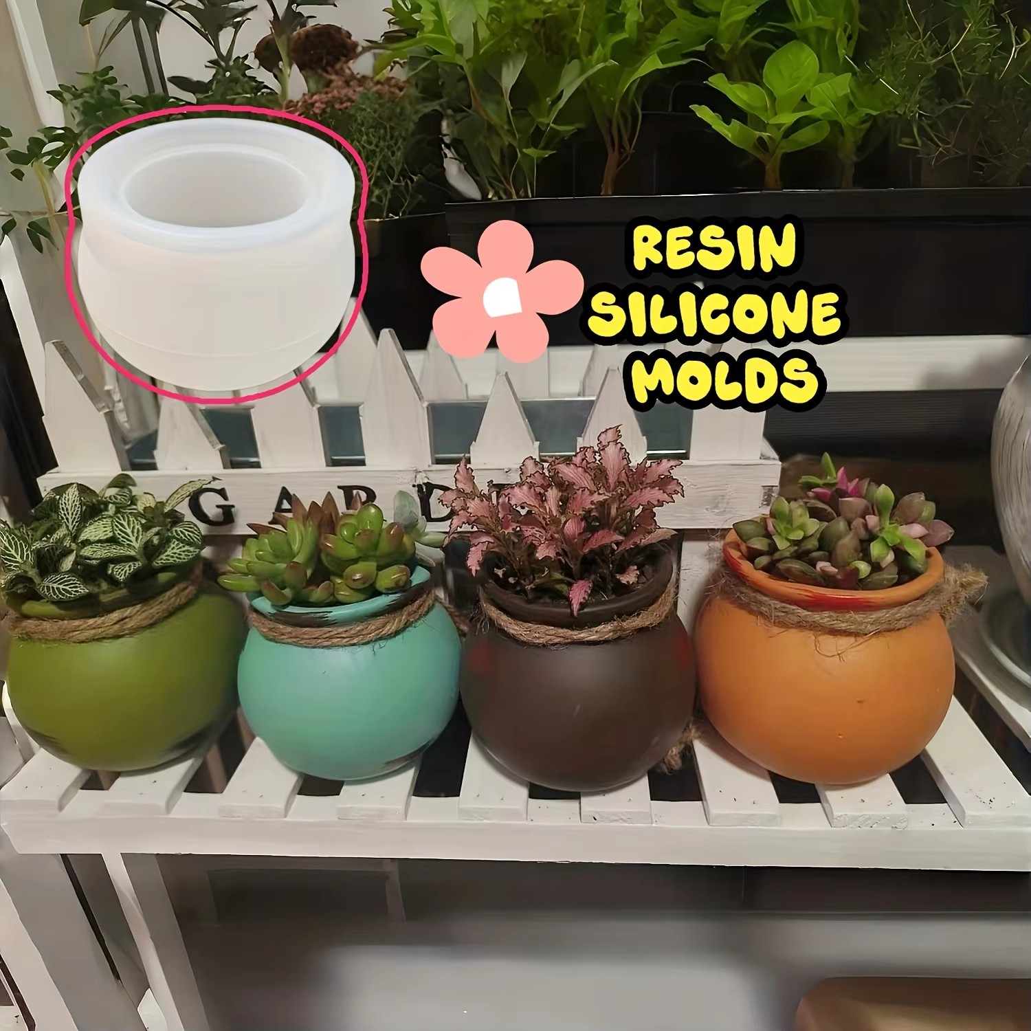 Silicone Flower Pot Molds, Res - đánh giá và giá Candle Mold Silicone