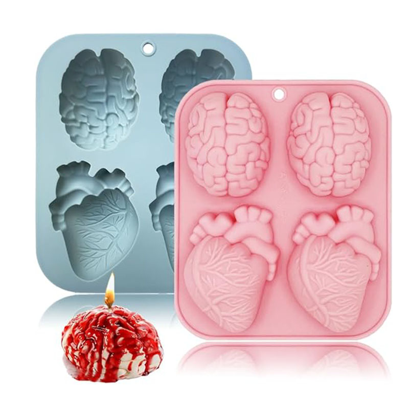 Human Brain And Heart Silicone - đánh giá và giá Candle Making Activity