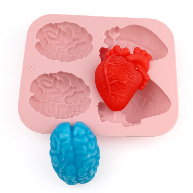 Human Brain And Heart Silicone - đánh giá và giá Candle Making Activity