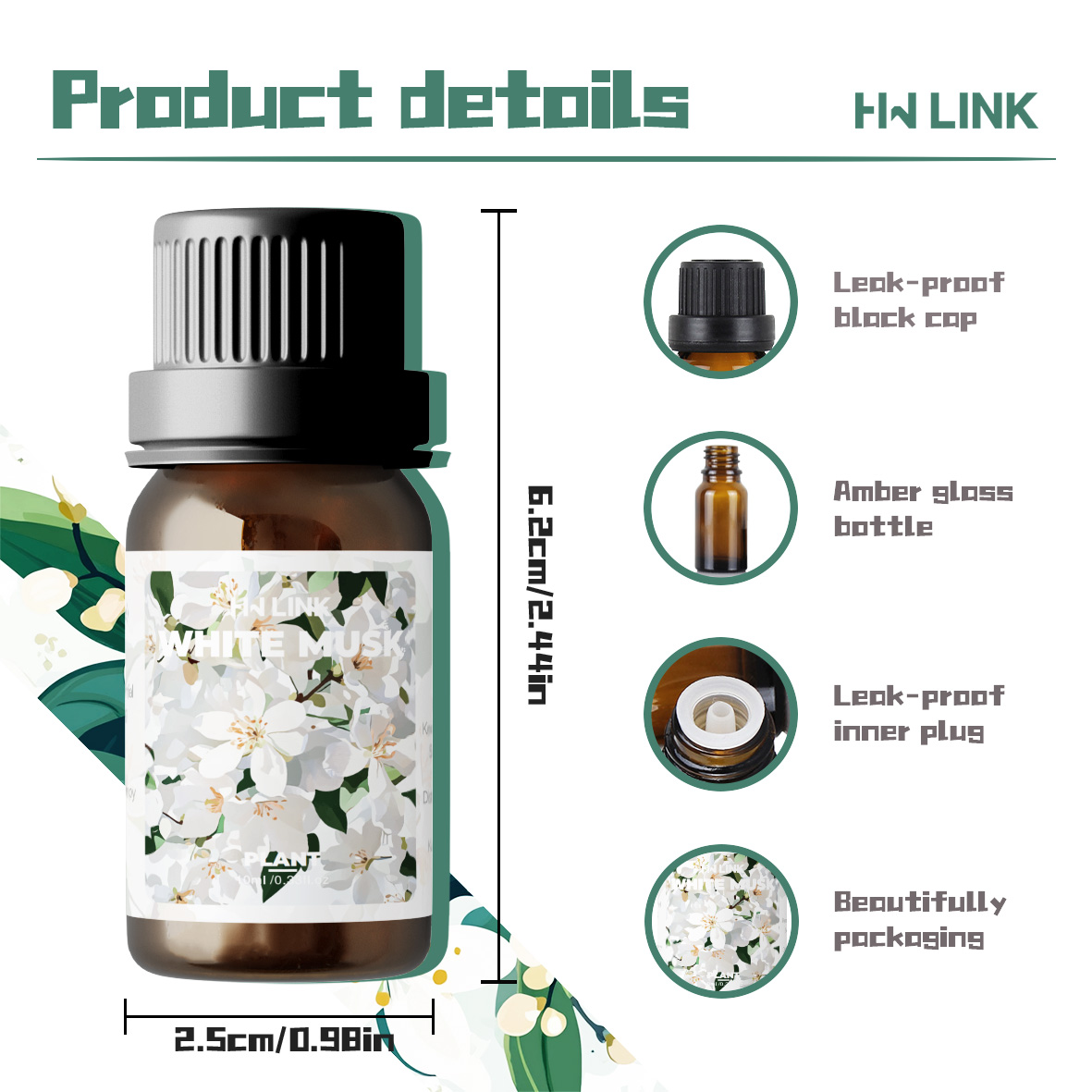 White Musk Essential Oils 10ml - đánh giá và giá Candle Making Ingredients