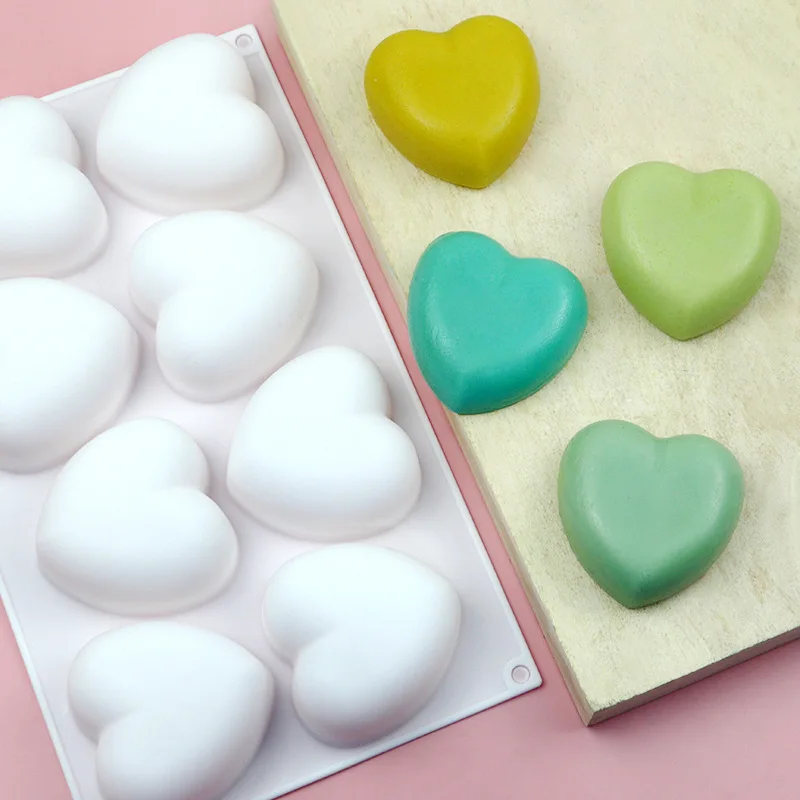 Love Heart Silicone Soap Mold  - đánh giá và giá Candle Making Activity