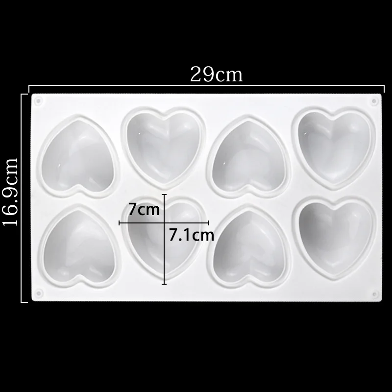 Love Heart Silicone Soap Mold  - đánh giá và giá Candle Making Activity