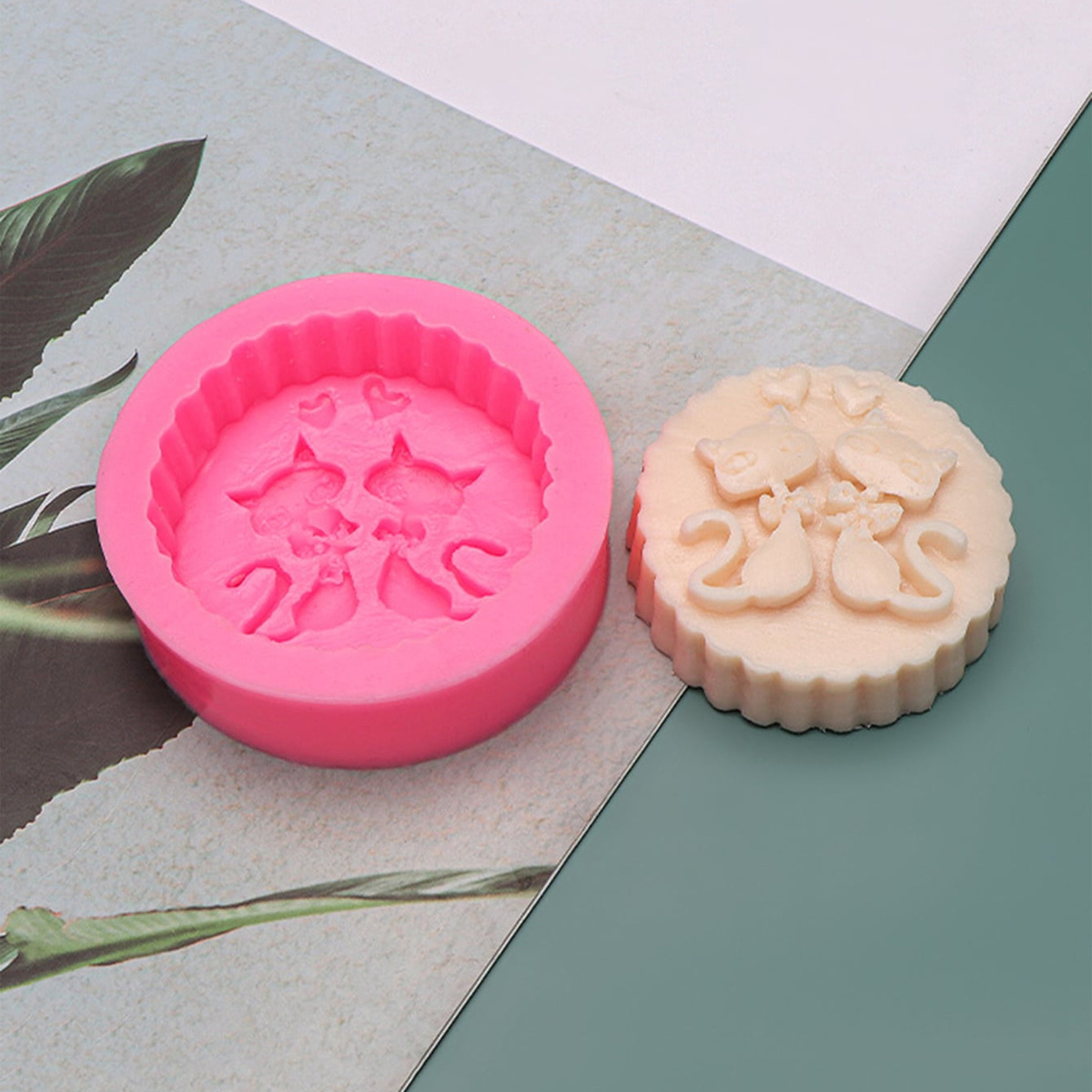 1-Piece Silicone Cat Soap Mold - đánh giá và giá Candle Making Ingredients