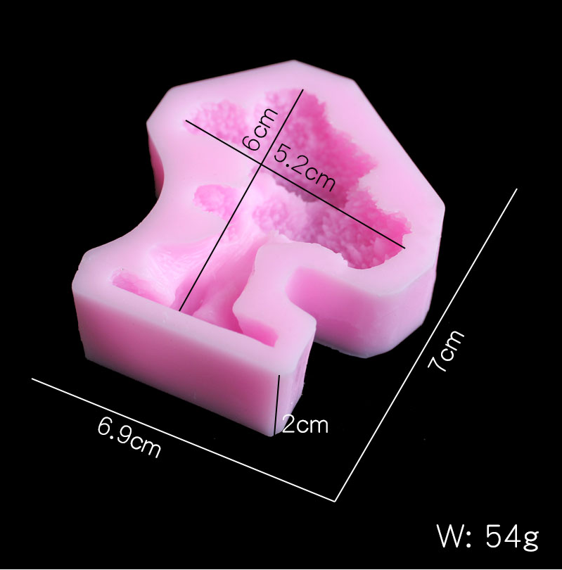 Cây thông silica gel khuôn TỰ  - đánh giá và giá Candle Mold Silicone