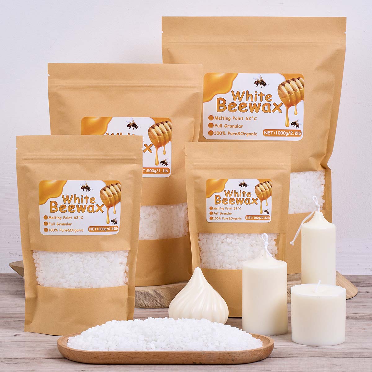 White Beeswax Pure Natural Gra - đánh giá và giá Candle Making With Beeswax