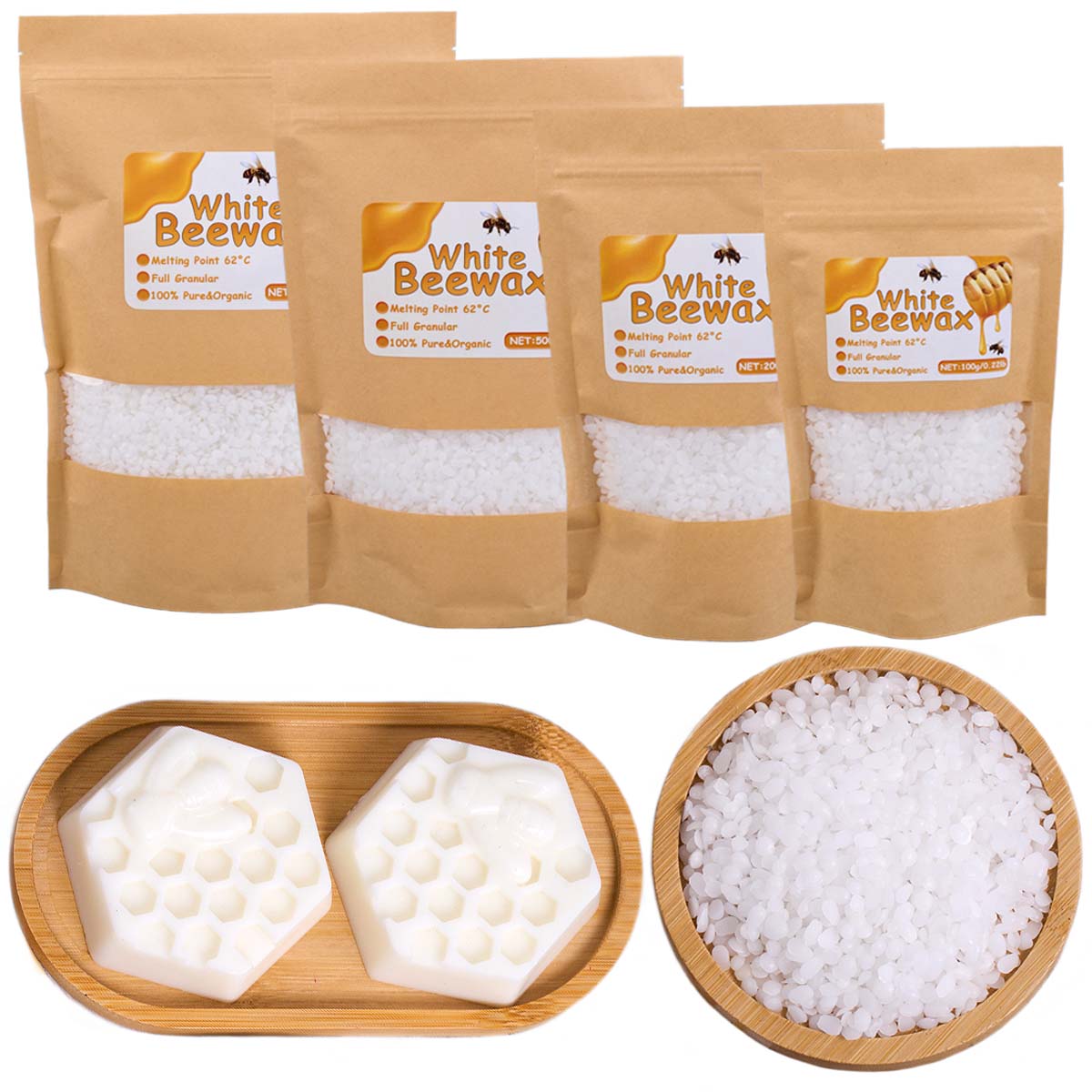 White Beeswax Pure Natural Gra - đánh giá và giá Candle Making With Beeswax