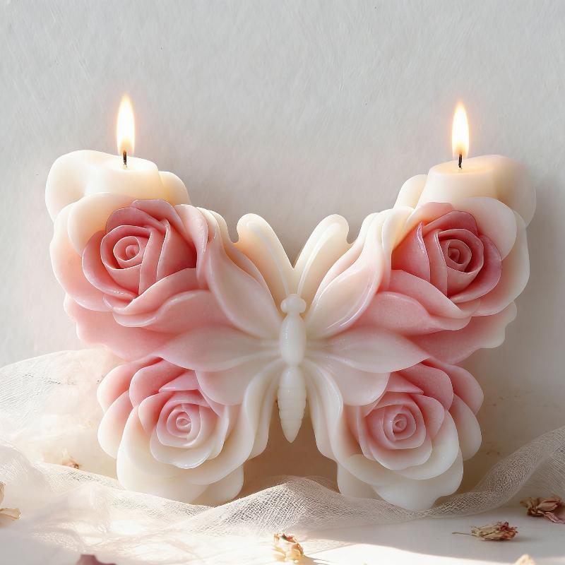 DIY Rose Butterfly Form Silico - đánh giá và giá Candle Making Activity