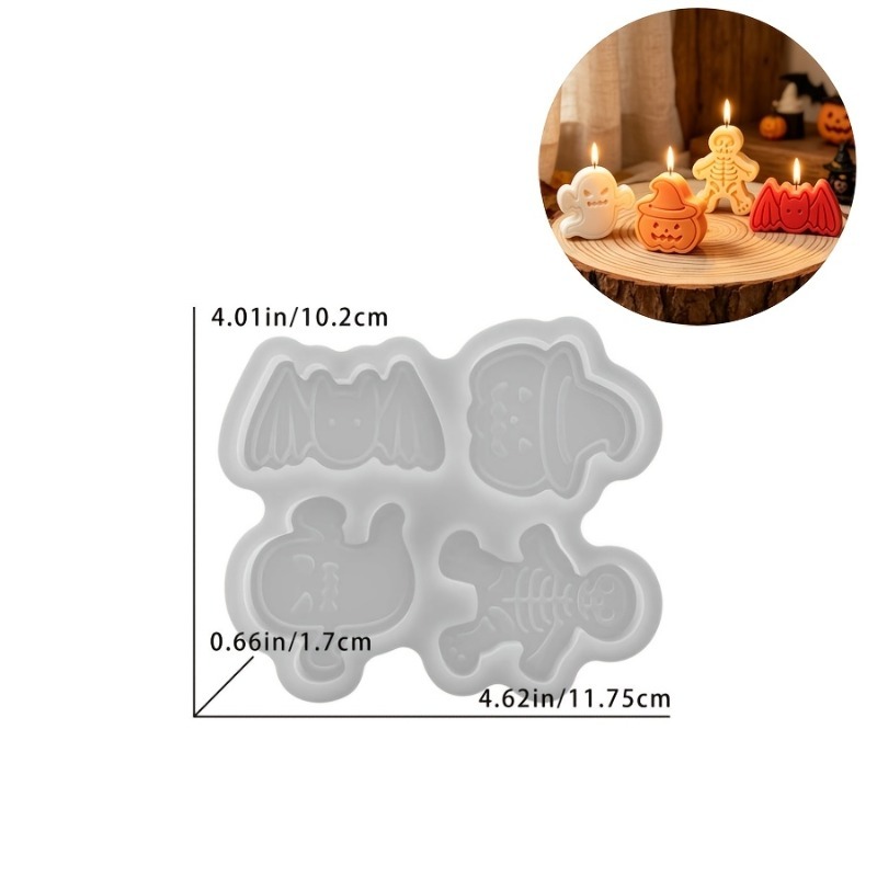 4-cavity silicone resin mold s - đánh giá và giá Candle Mold Silicone