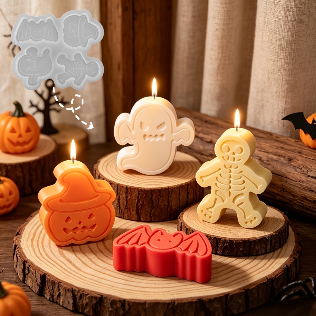 4-cavity silicone resin mold s - đánh giá và giá Candle Mold Silicone